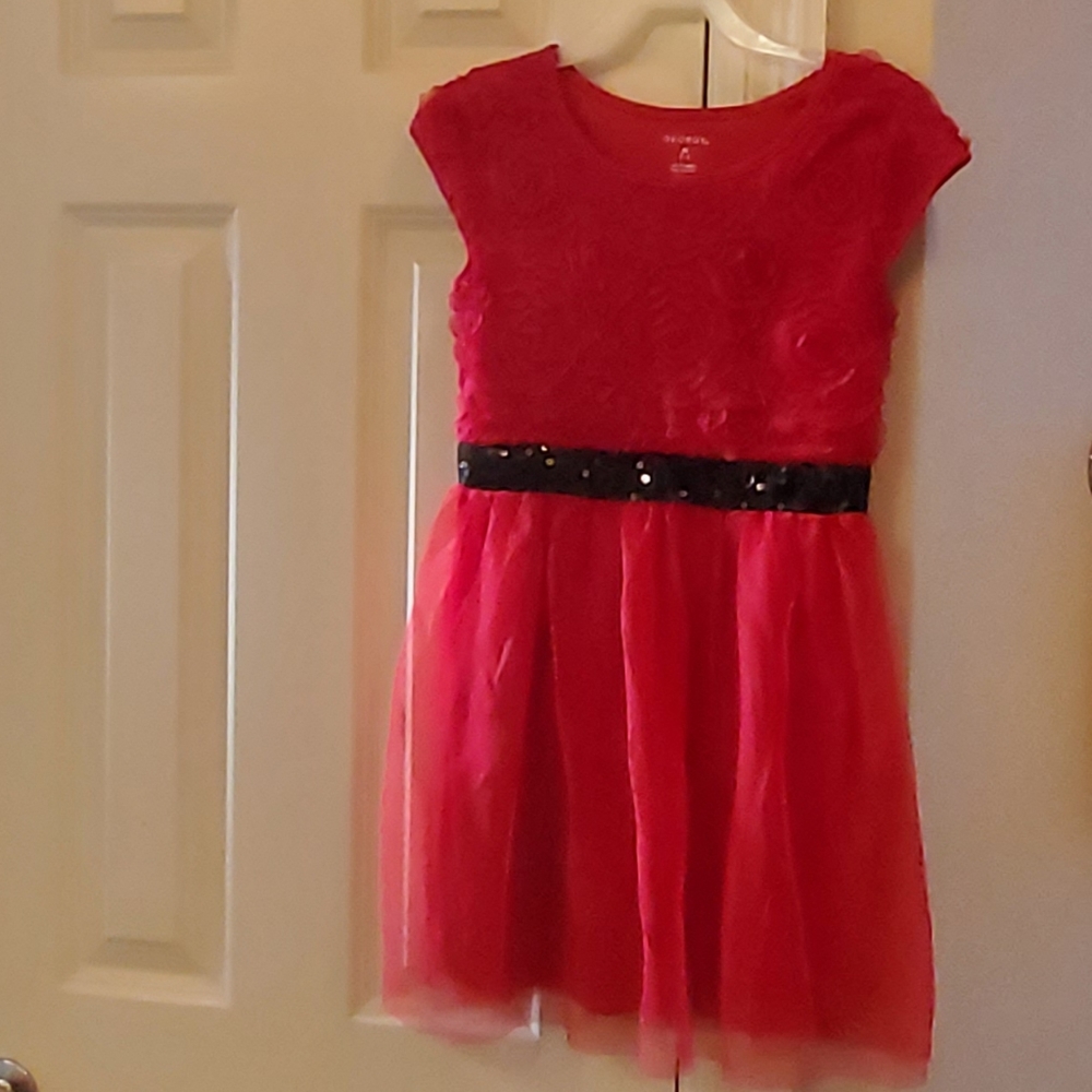 Girls Red Dress Size 7/8